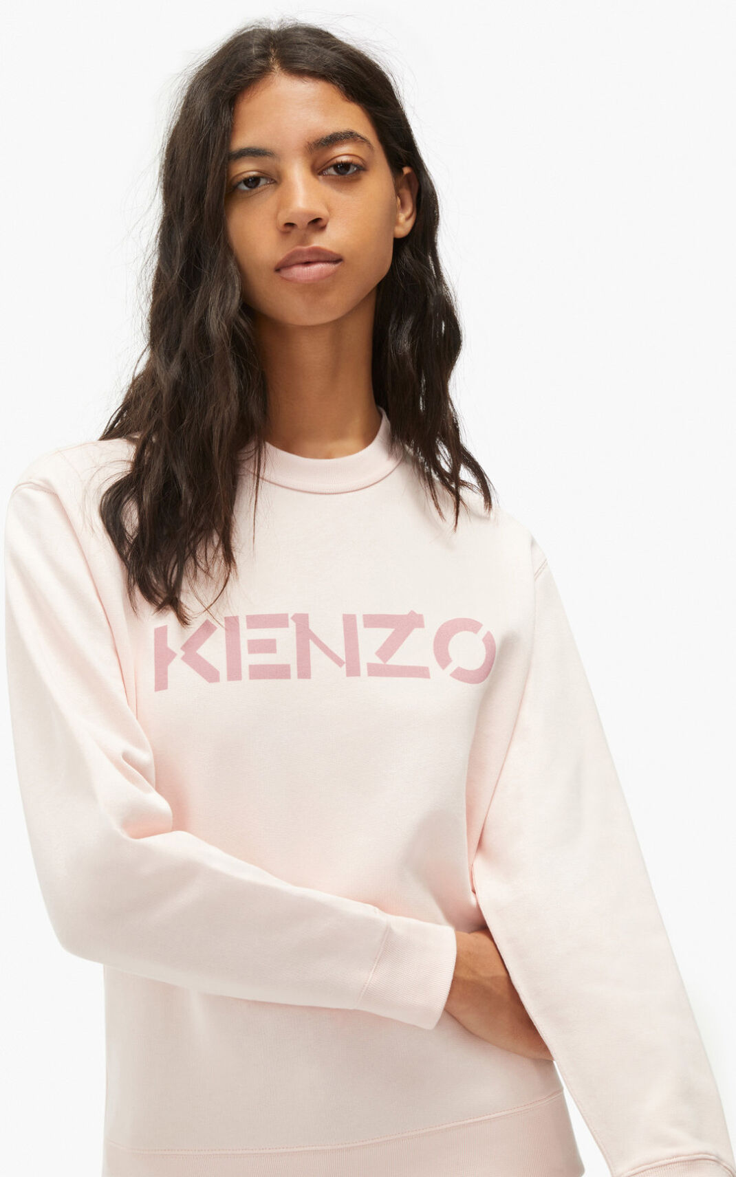 Kenzo Logo Sudadera Mujer Rosas | 9467580-TU